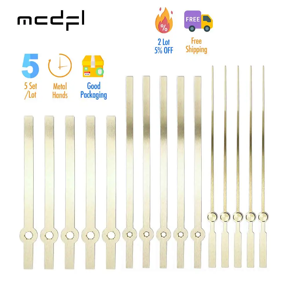 

MCDFL DIY Wall Clock Hands Kit Mechanism Watches Clockwork Quartz Movement Essential Tools Accessories Crafts Grandfather Clocks