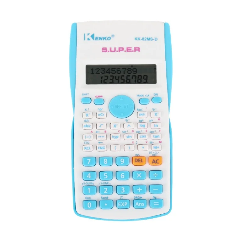 

Digital Scientific Calculator 240 Functions Statistics Mathematics 2Line Display 82MS for student school maths Exam