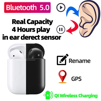 

Air 2 i9000 Pro tws 1:1 earphone in-ear detection Sensor Up Bluetooth Earphones GPS Location Rename i900000 tws i2 Aire 2 3