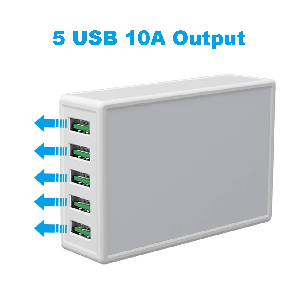 Мульти USB зарядное устройство 30 Вт 6A 5 портов адаптер переменного тока зарядная станция высокоскоростное зарядное устройство для мобильного телефона для IPhone IPad samsung