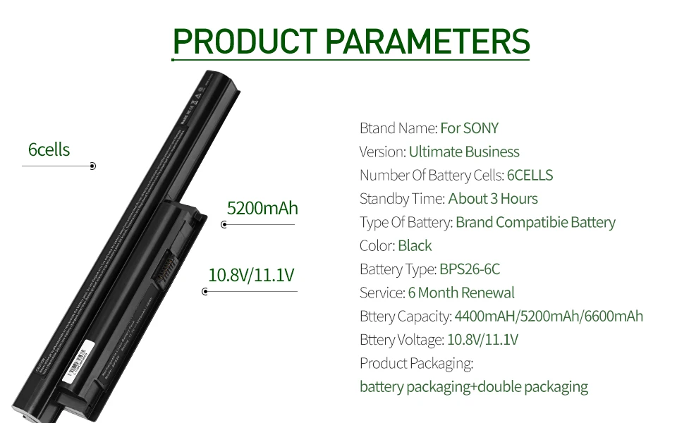 ApexWay VGP-BPS26A Battery for SONY vaio VPC-CA15FA/B CB17FW/B 19FJ/P 15FG/G SVE14112EHB 14A15FGB 14122CHW 14119FJB 14125Cn