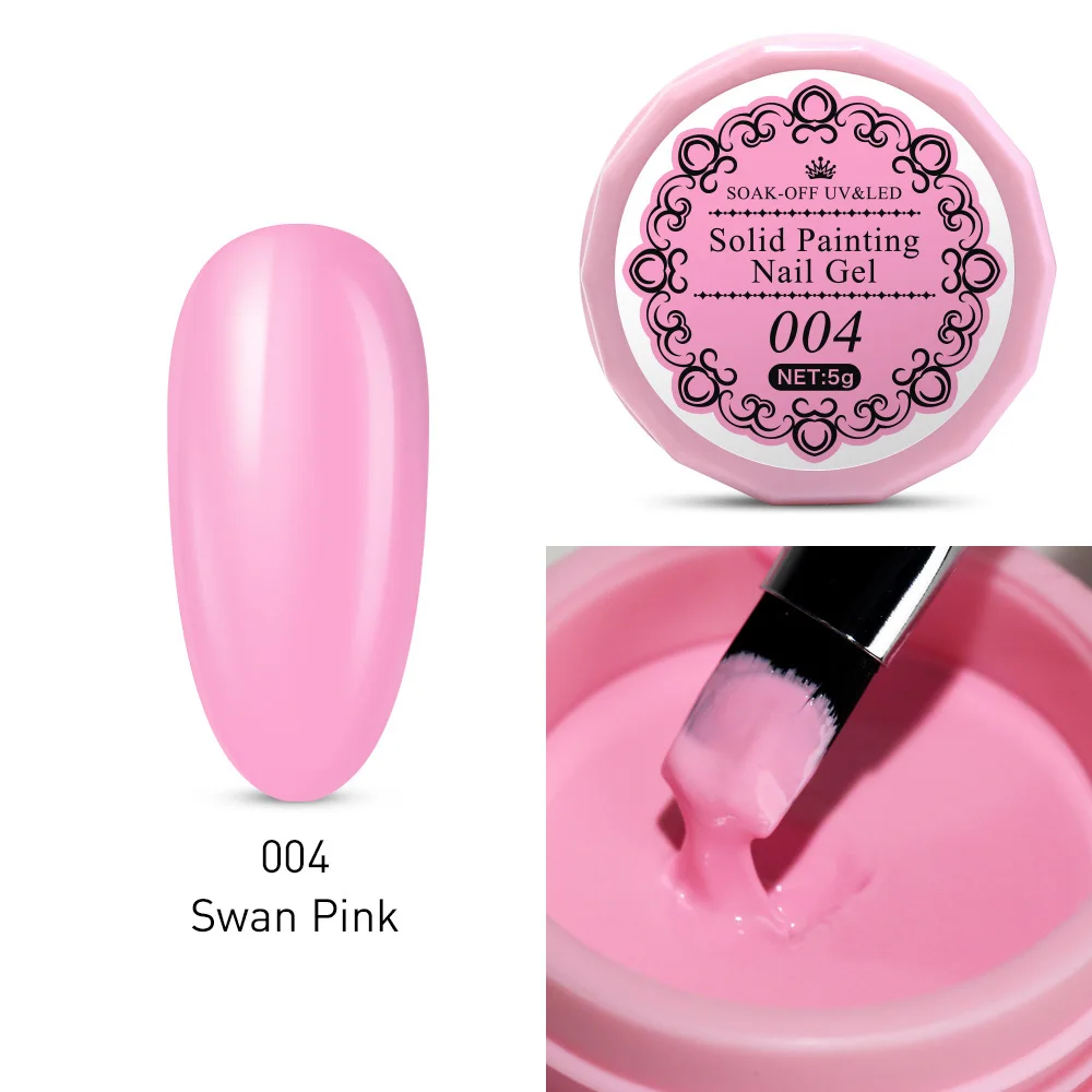 Modelones гель розового цвета для рисования УФ-лак для ногтей гель замачиваемый для дизайна ногтей УФ-лак Полупостоянный светодиодный гель-эмаль - Цвет: 4