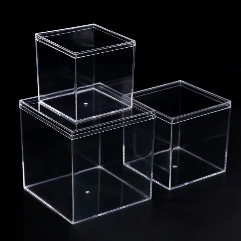 Betta Fish Tank Gold Fish Transparent Food Grade Plastic Tank Isolation Square Box WITH Lid Aquarium Accessories fish aquarium