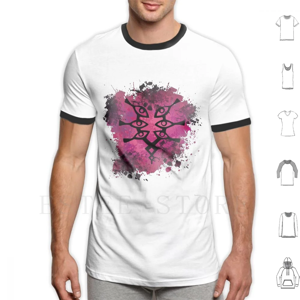 Grileal Splatter T Shirt Fai Da Te Big Size 100% Cotone Grimleal Fire Emblem Fe13 Fea Grima Fire Emblem Warning Splatter Eyes