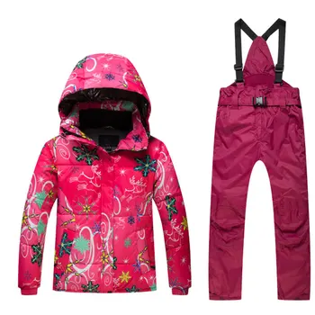 

Kids Ski Suit Children Brands Windproof Waterproof Warm Girls And Boy Snow Set Pants Winter Skiing And Snowboarding Jacket Child