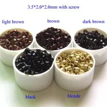 Алюминиевые микро кольца 3,5*2,0 мм 500 шт микро кольцо с жемчужинами/звенья/трубы для наращивания человеческих волос для перьев, пучков нарощенных волос инструмент LZH0045