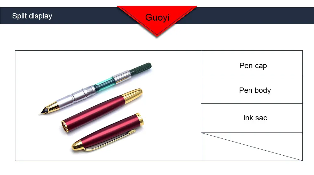 Guoyi A200, роскошная Подарочная чернильная ручка, 0,38, для учебы и офиса, школьные канцелярские принадлежности, Подарочная роскошная ручка и бизнес-ручка для отелей