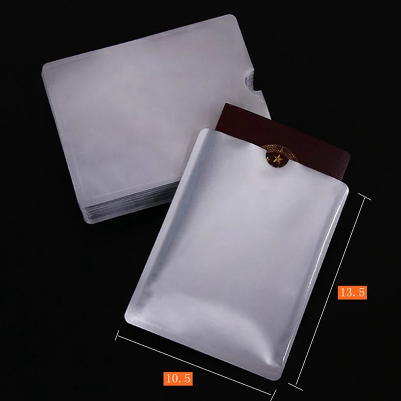 

1pc/ 10pcs Aluminum Foil Anti-degaussing Card Cover RFID Shielding Bag NFC Credit Card Anti-theft Brush ID Card Protector