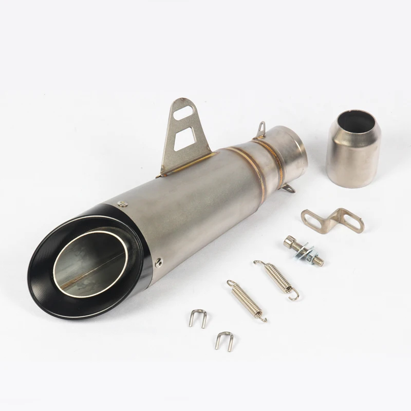 51mm Universal Exhaust Tips Muffler Tail Pipe for Motorcycle Scooter ATV Dirt Street Bike Stainless Steel - Image 3