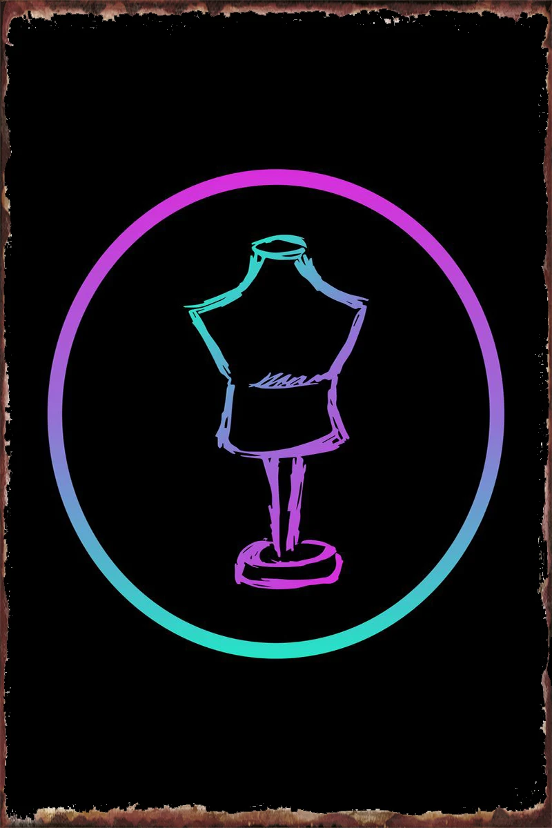 Неоновый манекен 4 оловянных пластины Настенный декор украшение для комнаты