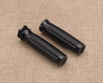 

Black CNC Custom Rough Crafts Handlebar Grips Case for Harley Davidson 883R 883L 48 Sportster