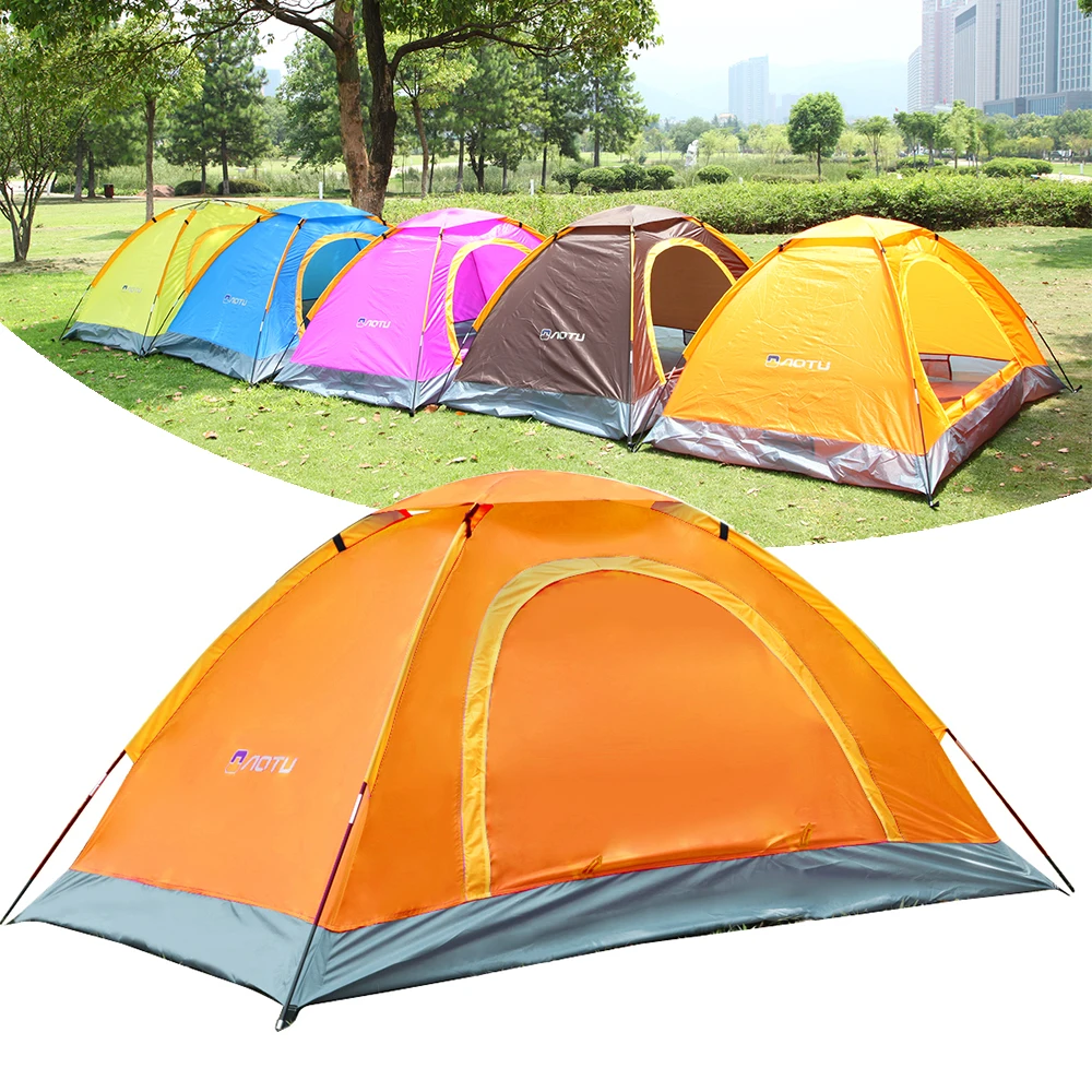 

Sale Portable Tent 2 Person Folding Throwing Pop Up Outdoor Tent Anti-UV Camping Hiking Tents with 2 Doors Temporary Shelter D40