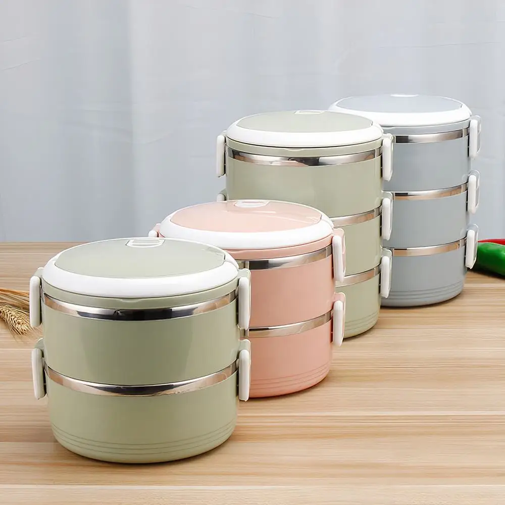 Японский тепловой Ланч-бокс герметичный из нержавеющей стали Bento box Дети Портативный Пикник школа пищевой контейнер кухонный принадлежности