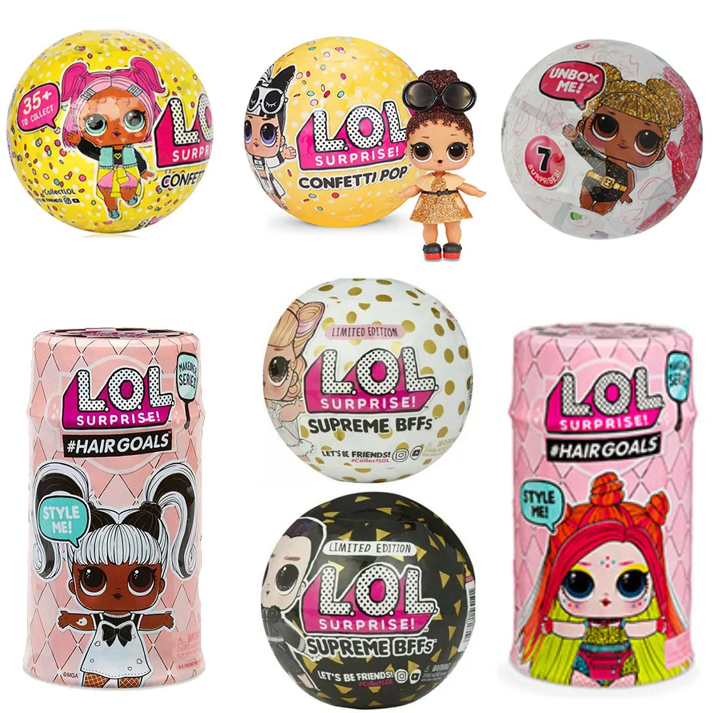 

2019 New Big Glitter Unpacking Dress Original LOL Dolls Surprise Toy Educational Novelty For Kid's Birthday Christmas Gift