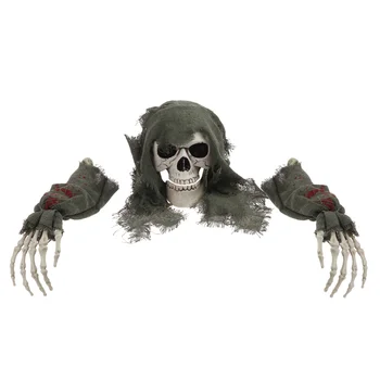 

UNOMOR Halloween Skull Yard Decoration Arms Stakes for Indoor and Outdoor Garden Yard Lawn Graveyard Best Halloween Skull and Sk