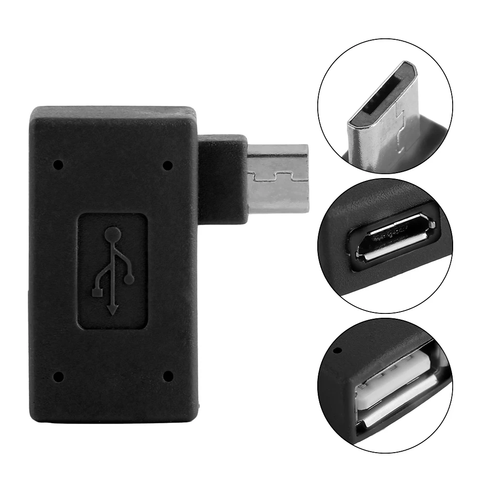 USB папа USB 2,0 Женский угол 90 градусов Поворот адаптер USB штекер революция отличный правый и левый локоть