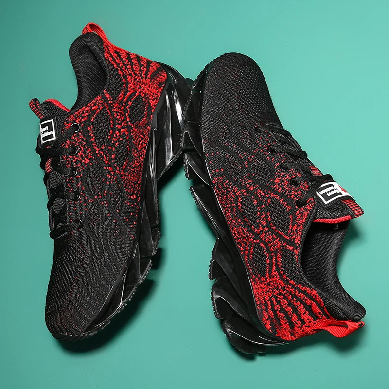 

Explosions men's flying woven comfortable running shoes Blade non-slip breathable casual shoes Outdoor mesh jogging casual shoes