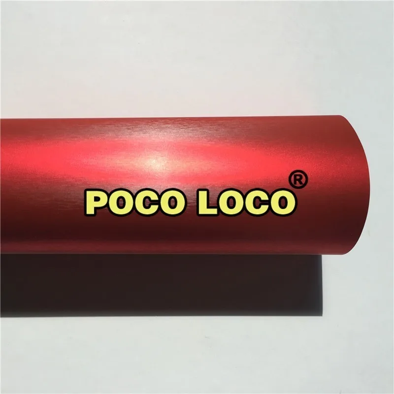 

Matte Satin Red Brushed Metal Vinyl Stretch Brushed Wrap DIY Easy To Wrap For Auto Motorcycle Parts