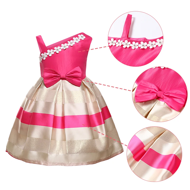 Детская официальная одежда бальное платье-пачка с бантом, летнее платье принцессы рождественские детские вечерние платья для девочек возрастом от 3 до 8 лет, одежда на заказ
