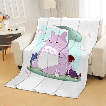 

BEST.WENSD Kids Anime Blankets and Throws blankets Printed Japan Style Children blankets for beds Spring/Autumn cartoon blanket