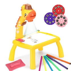 Table de dessin multifonctionnelle d'excellente qualité, bureau d'apprentissage avec fonction musique, Trace et projecteur de dessin, planche à dessin artistique, nouveau 