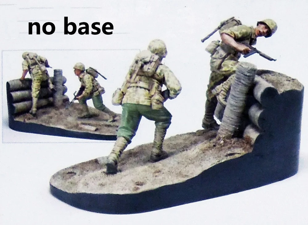 Неокрашенная фигурка из смолы в масштабе 1/35 США Битва за Иво Джиму (без базы) |