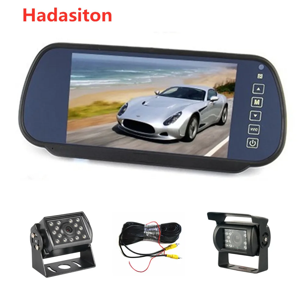 7 inch TFT LCD screen Car monitor Rearview Mirror Monitor reversing parking assistant,Car camera optional