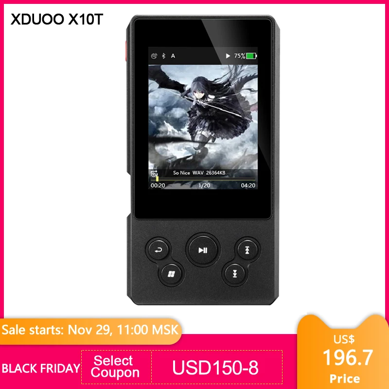 XDUOO X10T II высокопроизводительный цифровой трубчатый плеер Поддержка Bluetooth DSD256 PCM