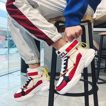 

OLOME New Product Thick Bottom Men's Casual Shoes Comfortable BreathableCasual Shoes Outdoor Walk Casual Shoes Zapatos Casuales