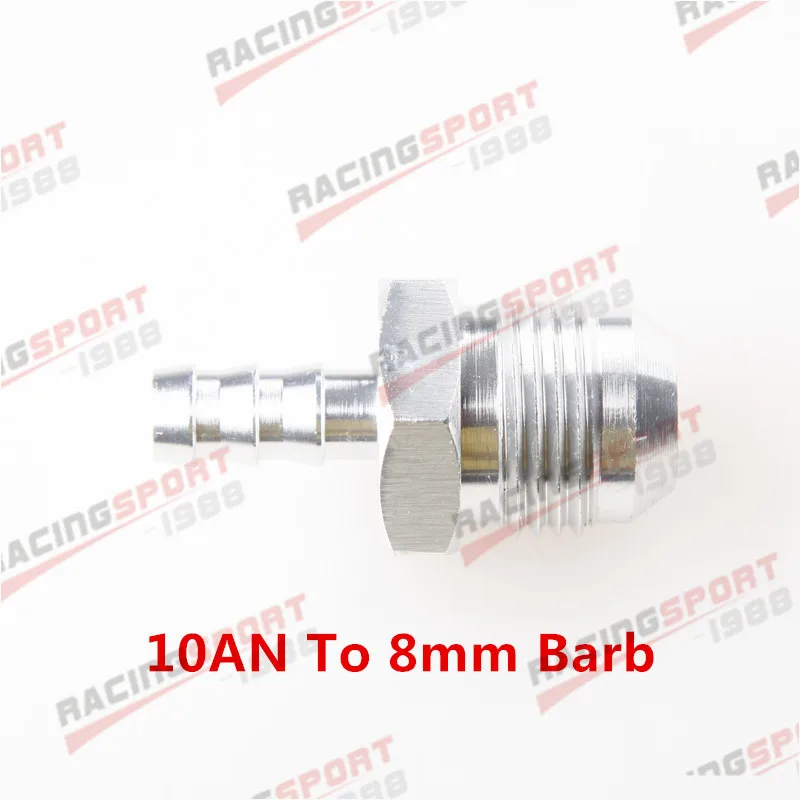 4AN 6AN 8AN 10AN 12AN до 4 мм 6 мм 8 мм 10 мм 1 ''прямой фитинг топливной линии - Цвет: SILVER