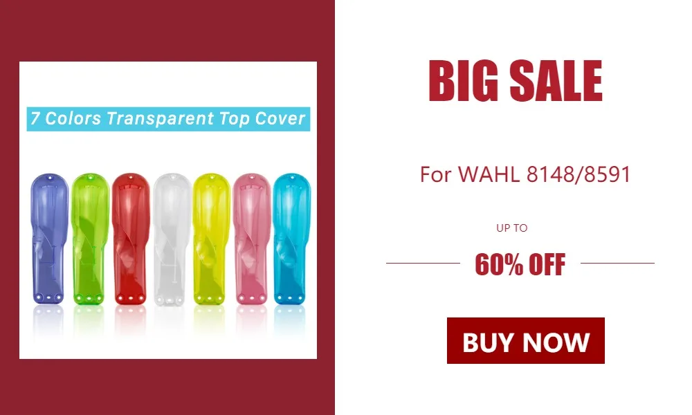 8Pcs/Set Electric Clipper Shell Set For WAHL 8148/8591 ABS 8 Style DIY Modification Shell Barber Electric Clipper Cover G0811