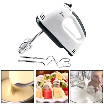 

7 Speed Control Hand Mini Mixer Food Blender Multifunctional Food Processor Kitchen Mini Electric Manual Cooking egg Tools