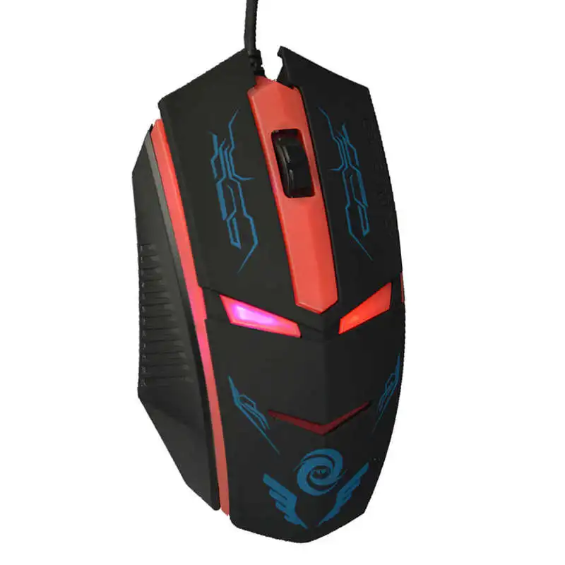 

K2 Usb Wired Gaming Mouse 3 Buttons 1600Dpi Mute Optical Computer Mouse Mice For Pc Laptop Notebook Game Gamer Red