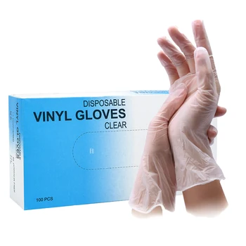 

100Pcs Disposable PVC Gloves Hygiene Food Home Cleaning Restaurant Catering