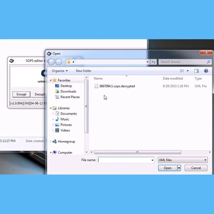 SOPS Editor инструмент с Keygen файл шифрования декодер VCI 3 VCI3 SDP3 Диагностика программирования