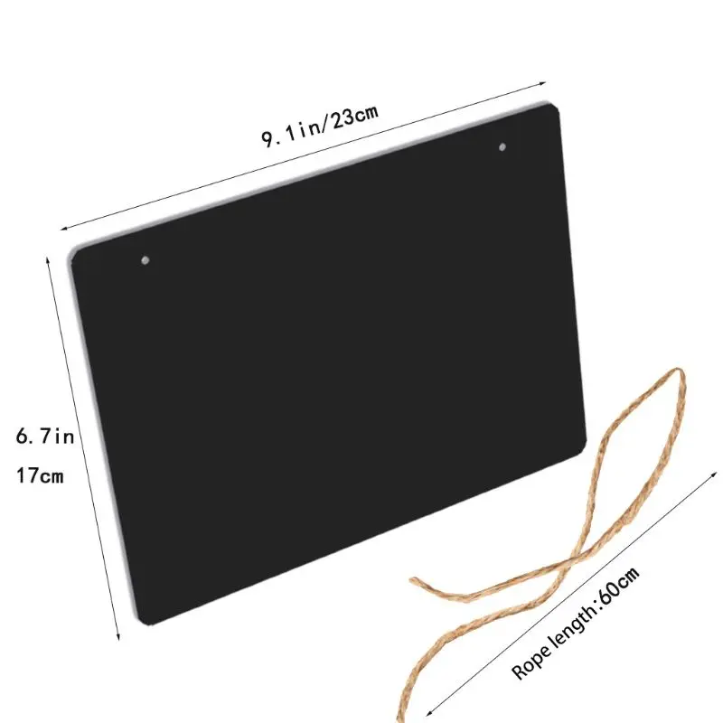 Rustic Chalkboard Hanging Signs Double Sided for Standard Chalk Message Board wooden blackboard wooden chalkboard