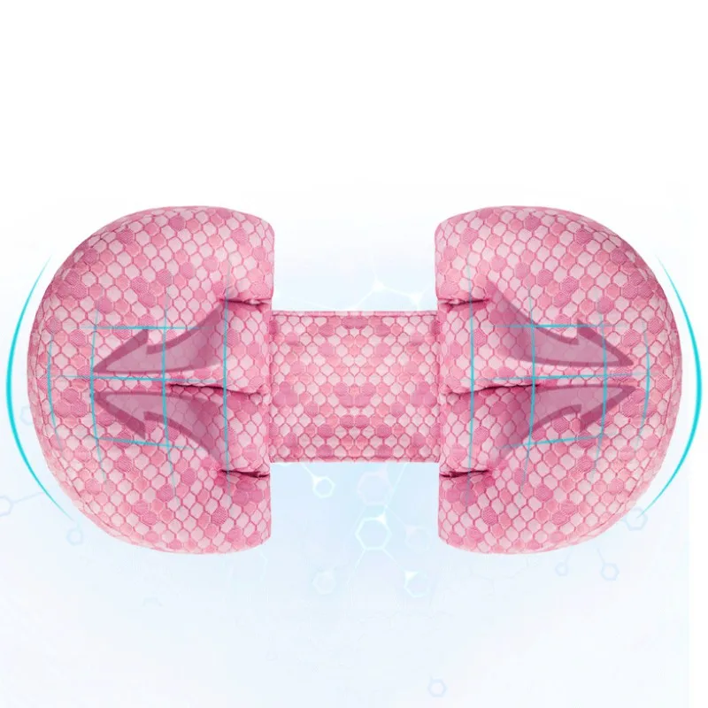 Side Sleeper Pregnancy Pillow Circles Plaid Print Maternity Pillow With Removable Jersey Cover - Цвет: Фиолетовый