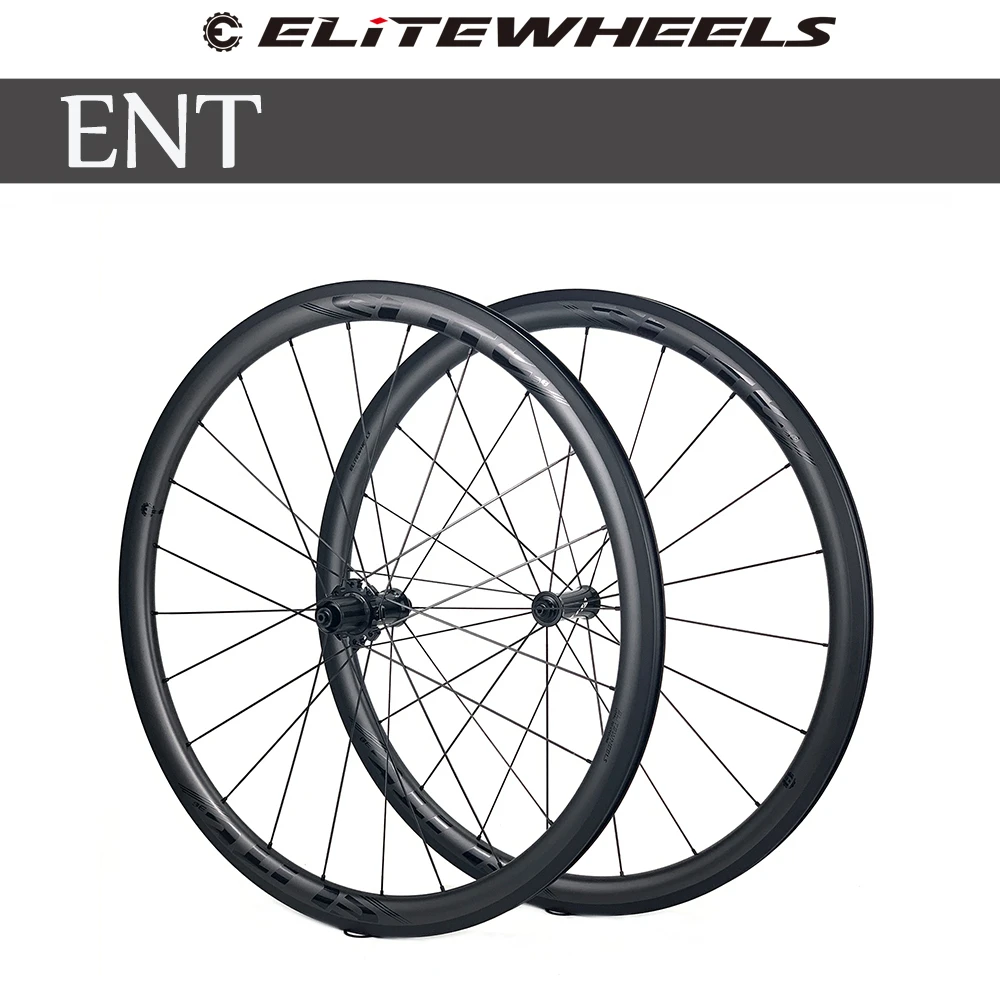 Elitewheels Ent Road Bike Carbon Wheelset 700c Ud Matte Bicycle Wheels