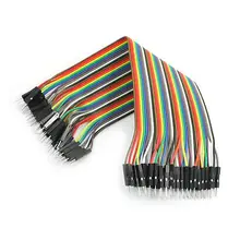 2,54 мм Шаг 1 P-1 P 40Pin M/M подключение тестовая Перемычка провод кабель длиной 20 см