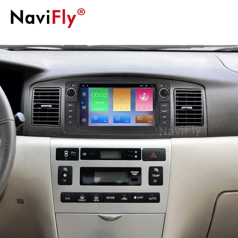 Perfect For Toyota Corolla E120 BYD F3 android 9.1 2 din Car radio DVD player Multimedia GPS Navigation obd2 wifi dvr DSP 5