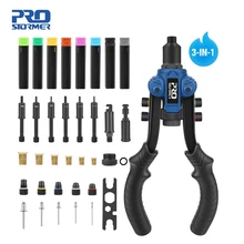 3 in 1 Hand Threaded Rivet Nuts Guns Riveter of Sleeve Nuts Rivnut Tool For Auto M3/M4/M5/M6/M8/M10 Multi Reaming By PROSTORMER