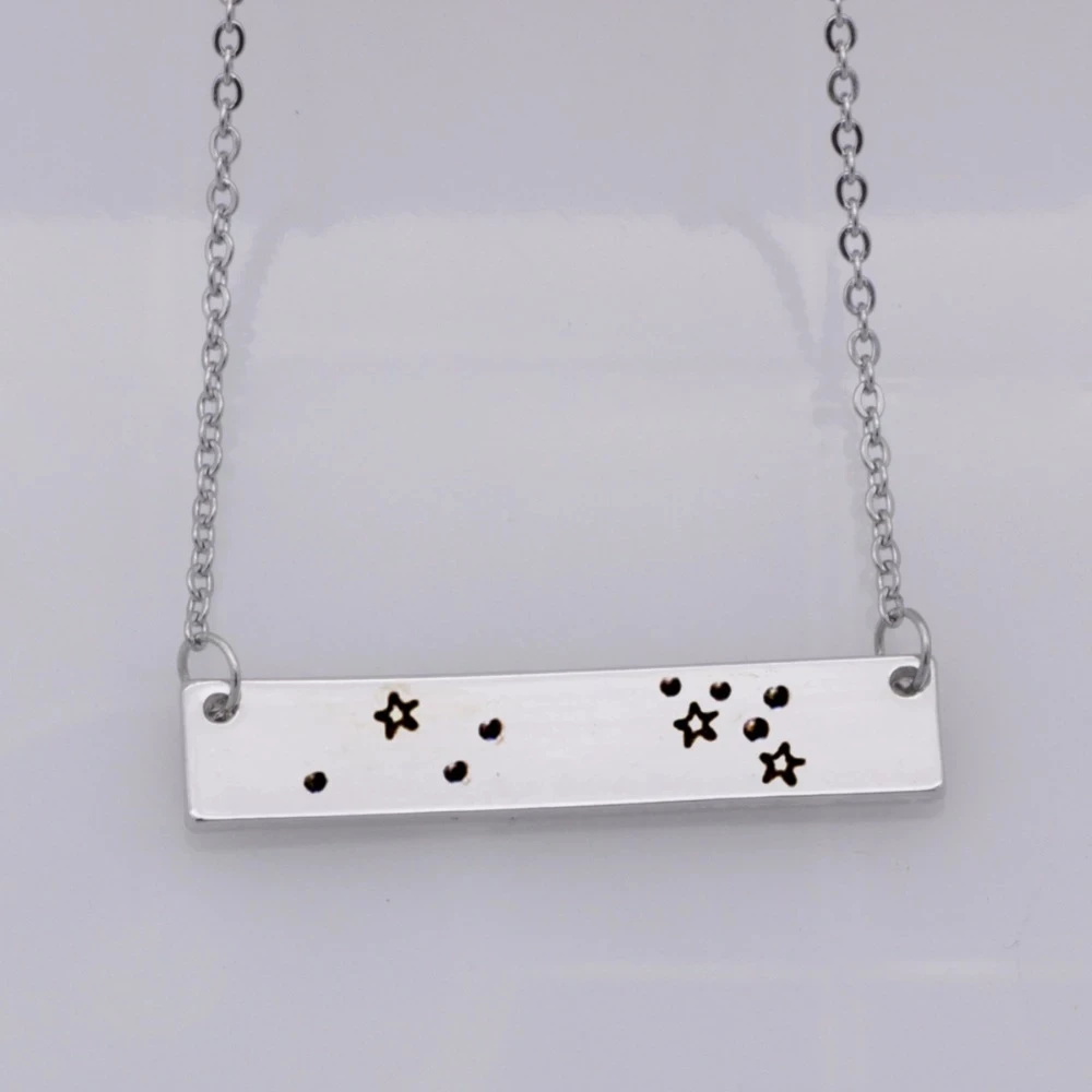 Персонализированное ожерелье со знаком зодиака подарок на день рождения