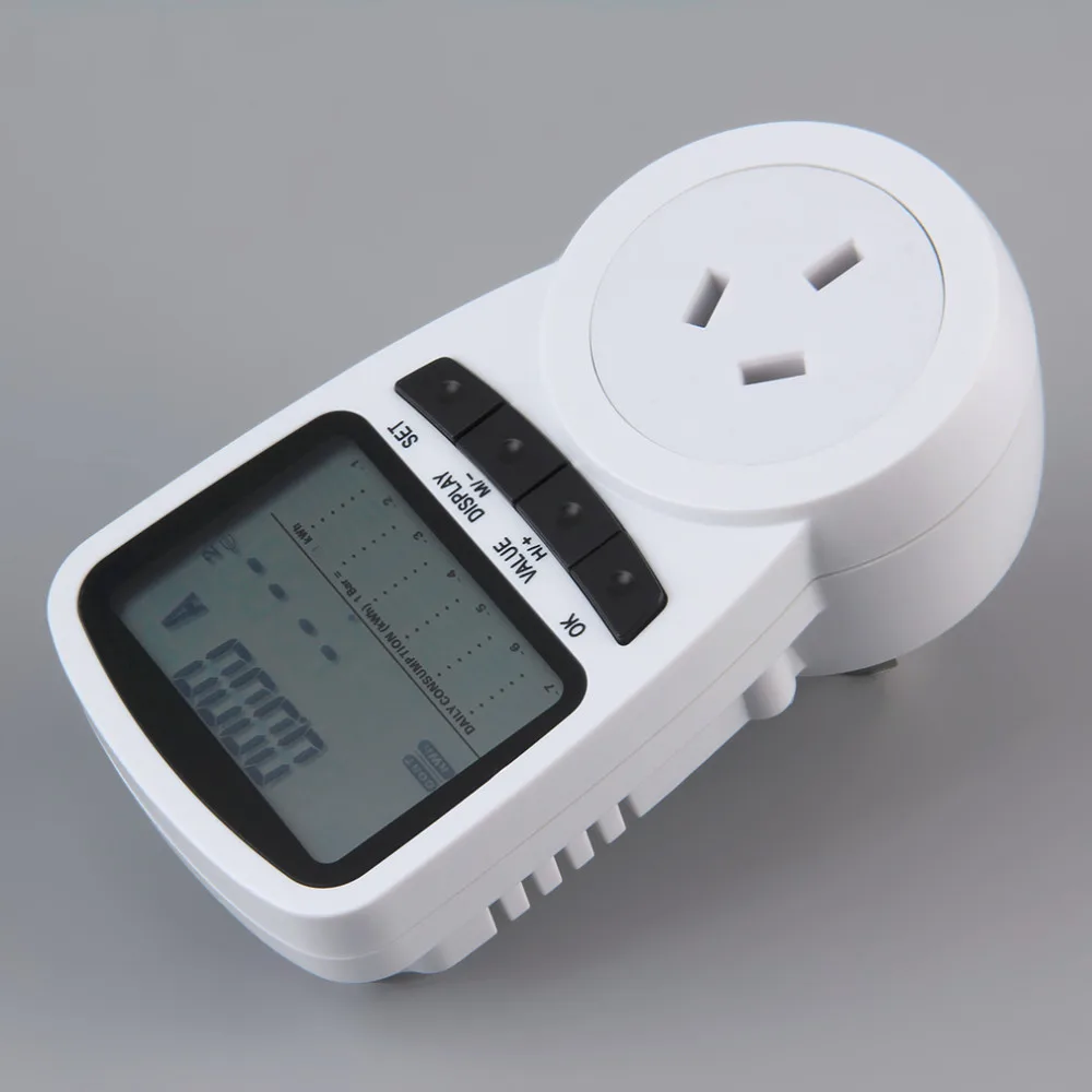 TS-1500 Elektronische Energiemeter ЖК-монитор энергоэффективности подключаемого модуля Elektriciteit метр voor штепсельная вилка австралийского стандарта монитор