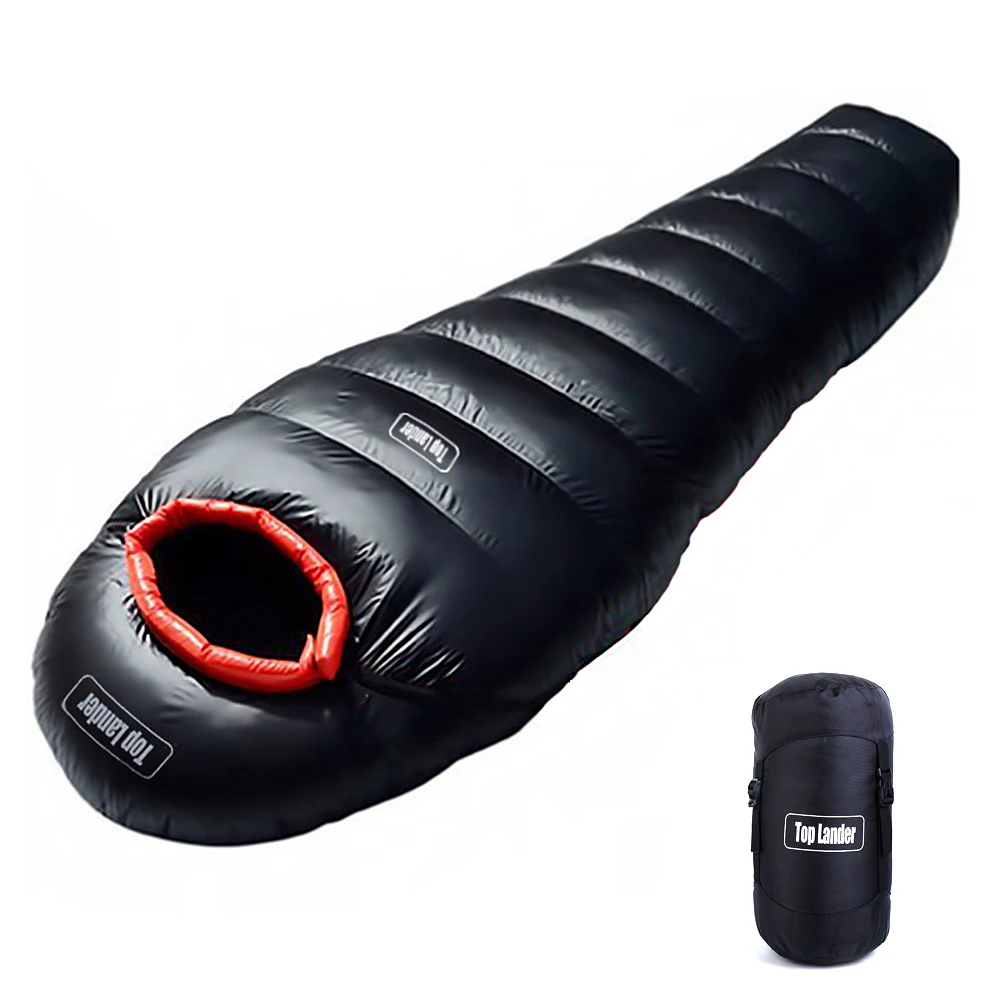 

Outdoor Lightweight Mummy Sleeping Bag Winter Thermal Down Sleeping Sack for Backpacking Camping Ultralight Keep Warm Adult