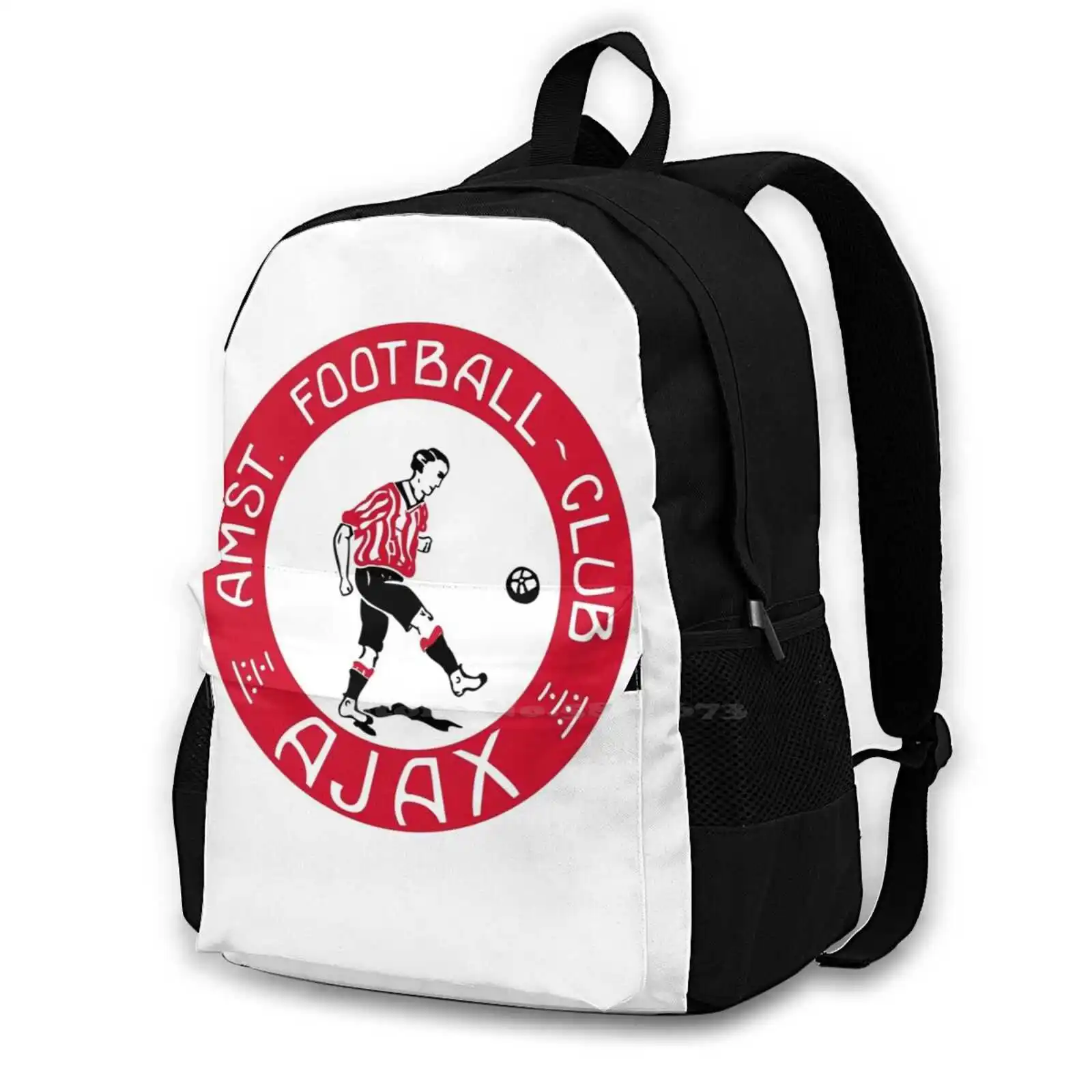 

Винтажные школьные рюкзаки для девочек-подростков, сумки для путешествий, футбольный клуб Амстердам, эмблема эмблемы, логотип команды по футболу Afc, винтажные