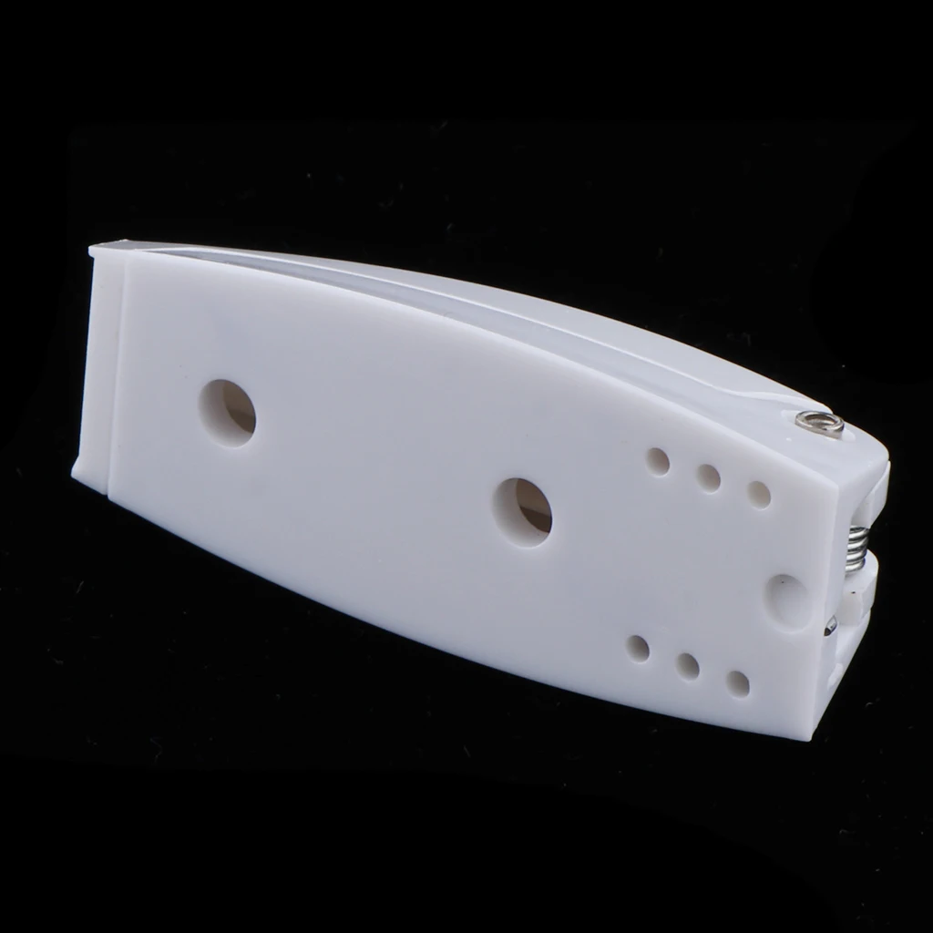 White RV Camper Trailer Baggage Door Clip for Exterior Entry, Hatch, Interior Cabinet