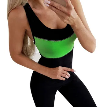 

Women's Summer Fashion Sexy Slim Color Matching Sleeveless Halter Strap Conjoined Trousers Women Long Jumpsuit
