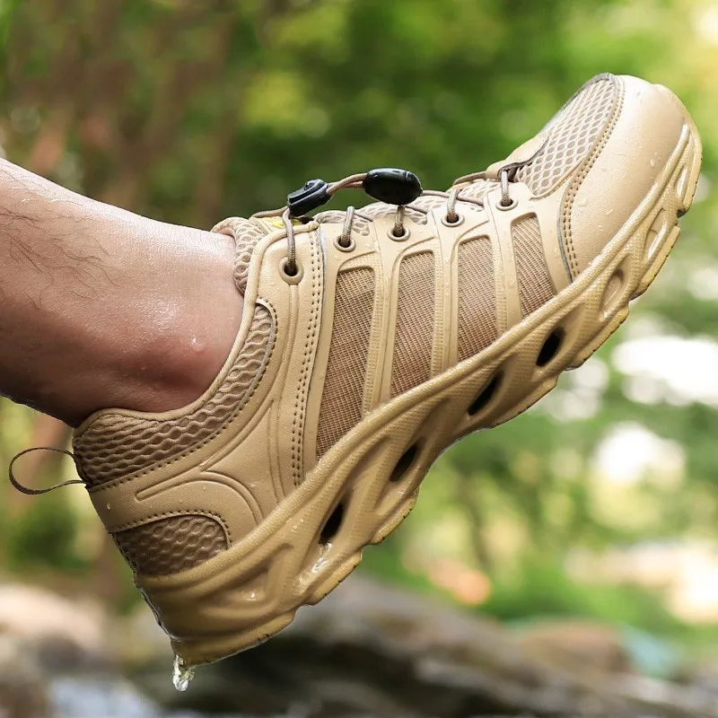 Outdoor Fast Dry Waterproof Wading Shoes Ultra Light Non-slip Water Sports Shoes Summer Hiking Mesh Breathable Fishing Aqua Shoe water shoes aqua shoes