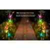 Outdoor Hanging Home Garden Romantic Hanging Pendant Wind Chimes Lights Led Solar Hummingbird Wind Chimes Color Changing Light 4