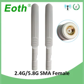 

10pcs 2.4GHz 5.8Ghz 5G Antenna RP-SMA 8dBi wifi Antenna Dual Band Omni-Directional WI FI antena aerial SMA female for router